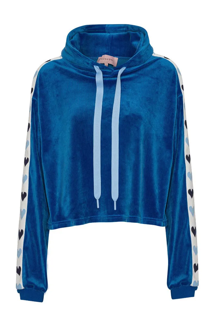 Svea Sweatshirt - Blue Hearts