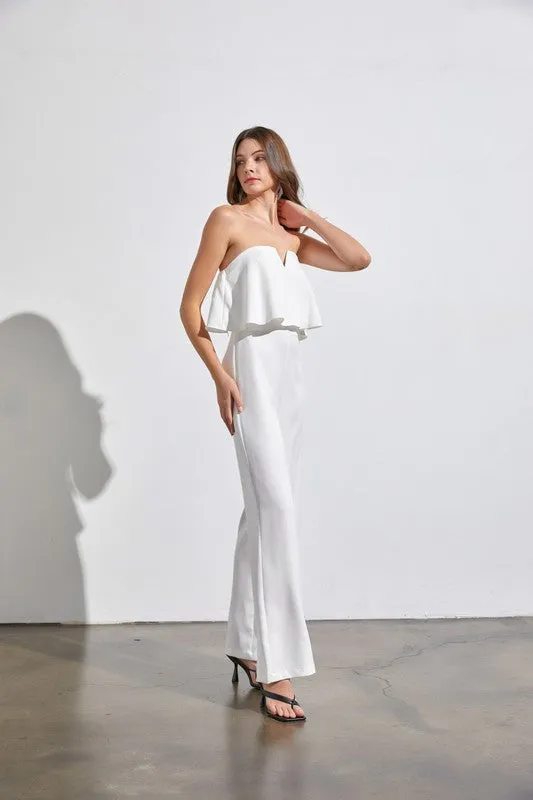 Turning Heads Off Shoulder Jumpsuit