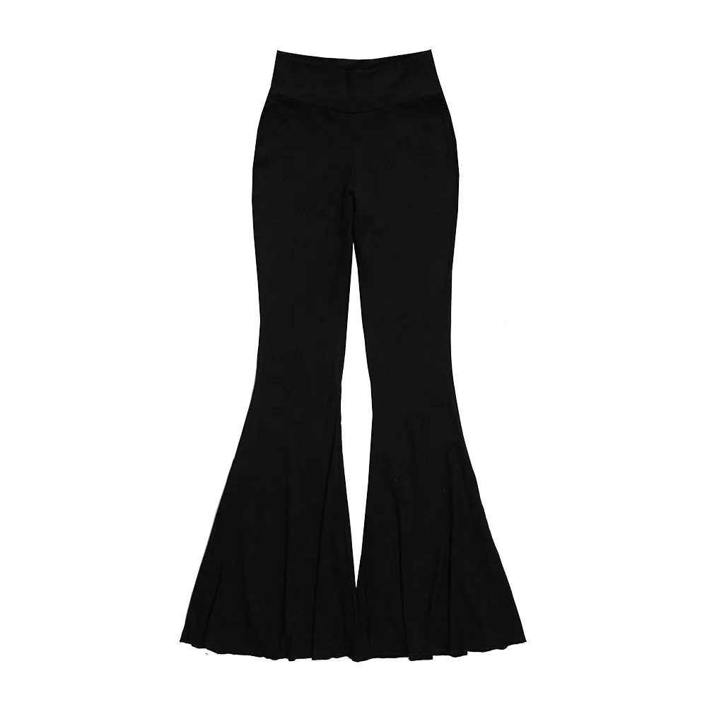 Valeria Flares Black Modal Jersey