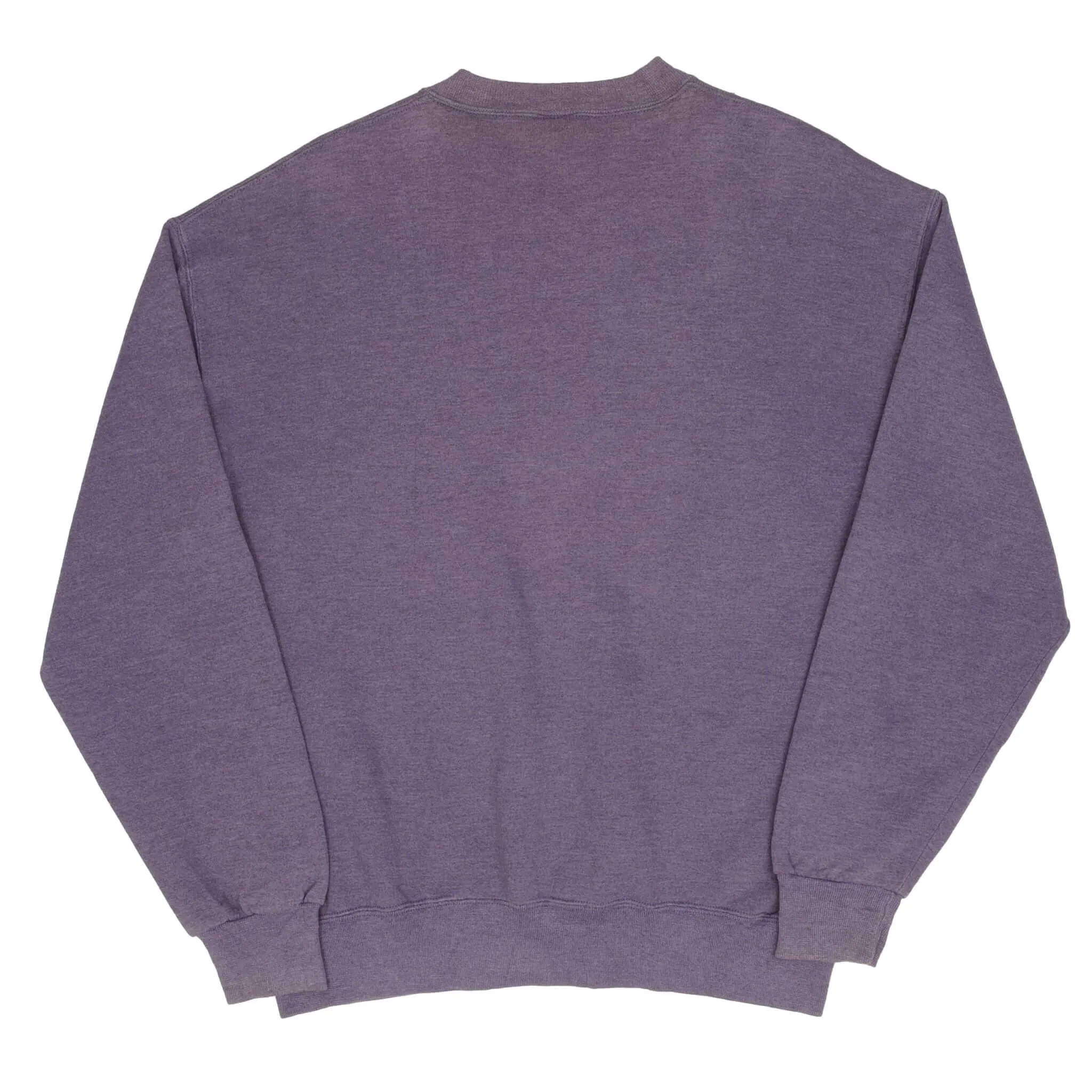 VINTAGE RUSSELL ATHLETIC BLANK PURPLE SWEATSHIRT 1990S LARGE MADE IN USA