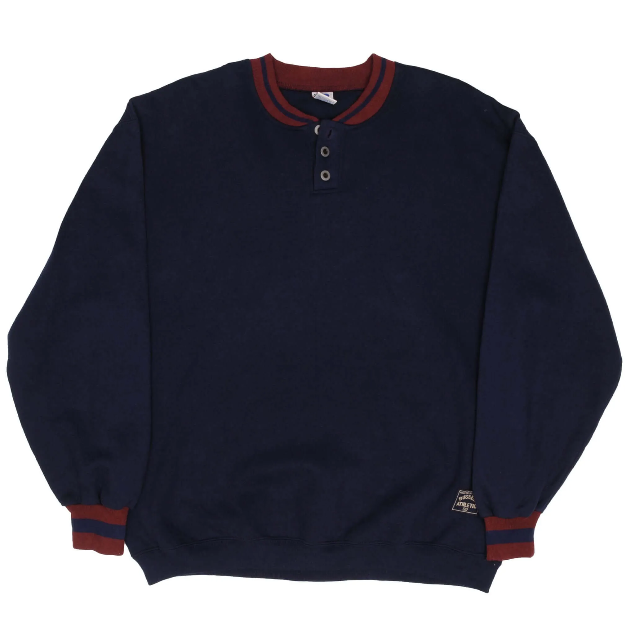 VINTAGE RUSSELL ATHLETIC NAVY BLUE SWEATSHIRT 1990S SIZE XL MADE IN USA