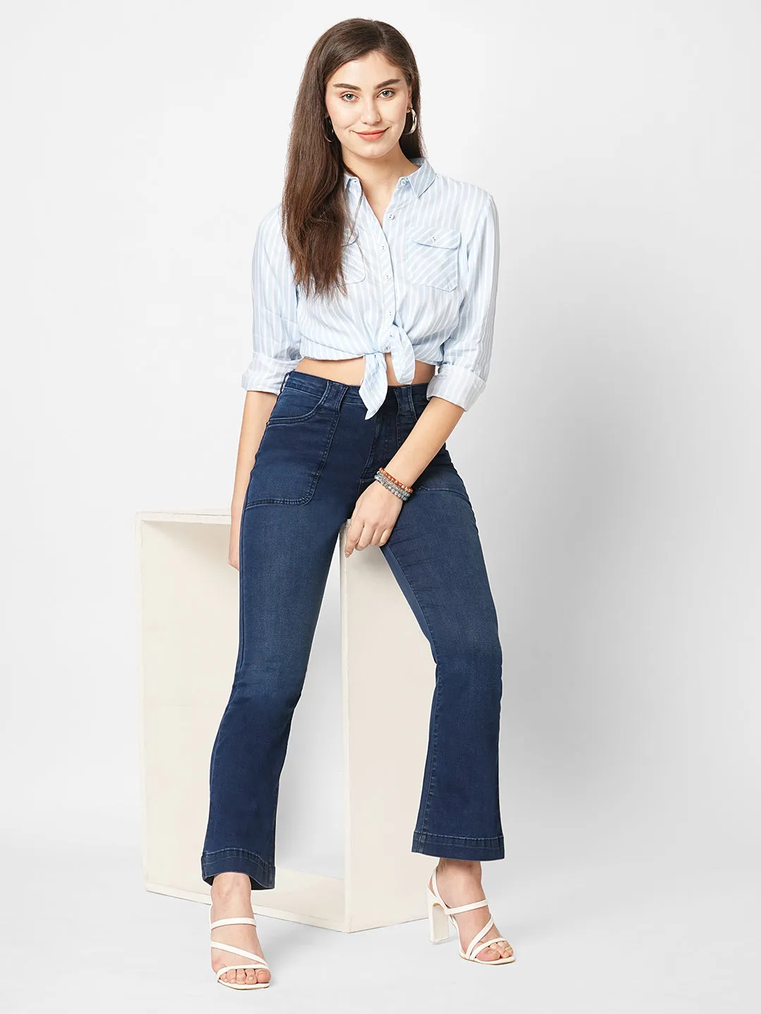 Women High-Rise Flare Jeans