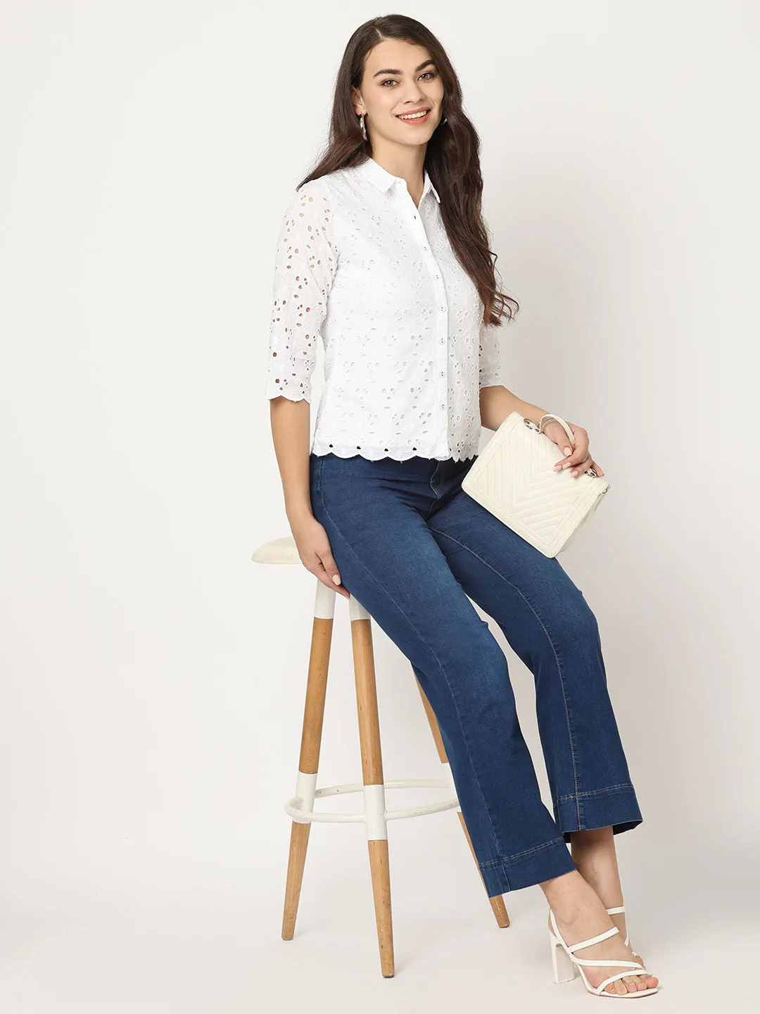 Women High-Rise Flare Jeans