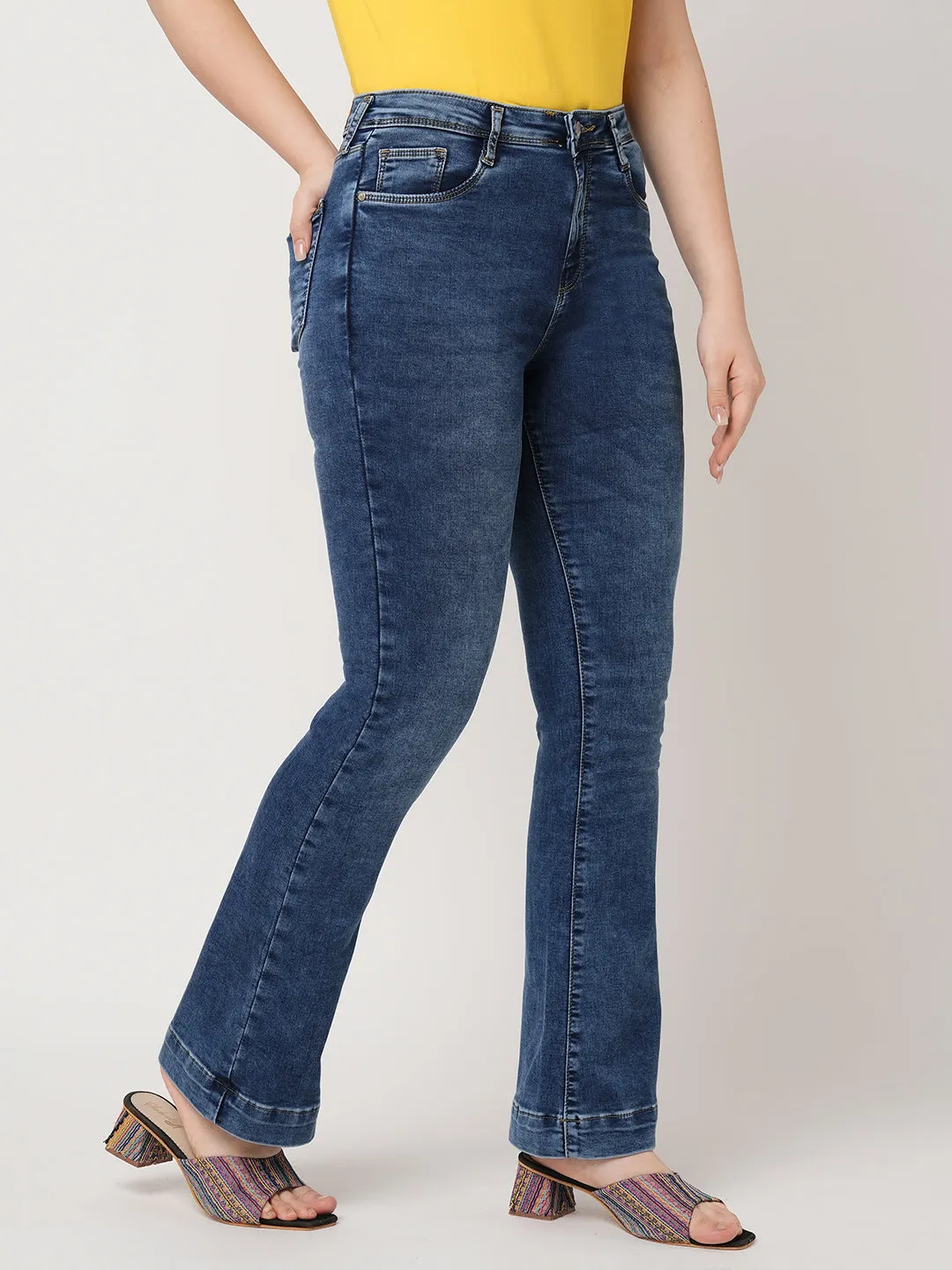 Women High-Rise Flare Jeans