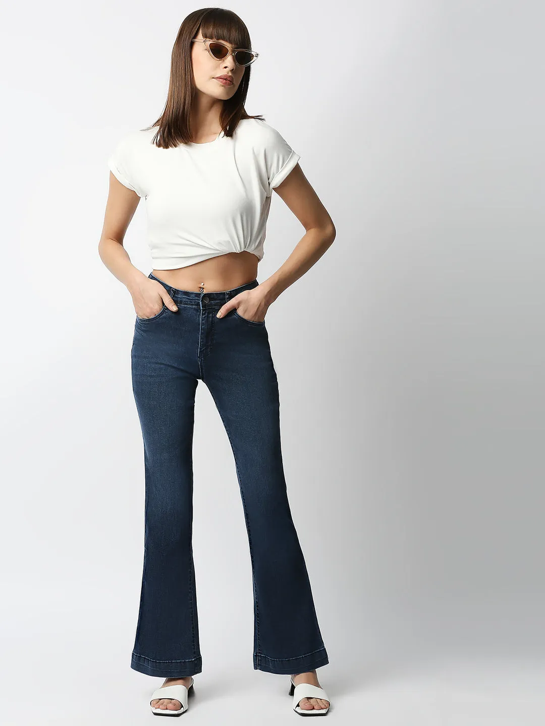 Women High-Rise Flare Jeans