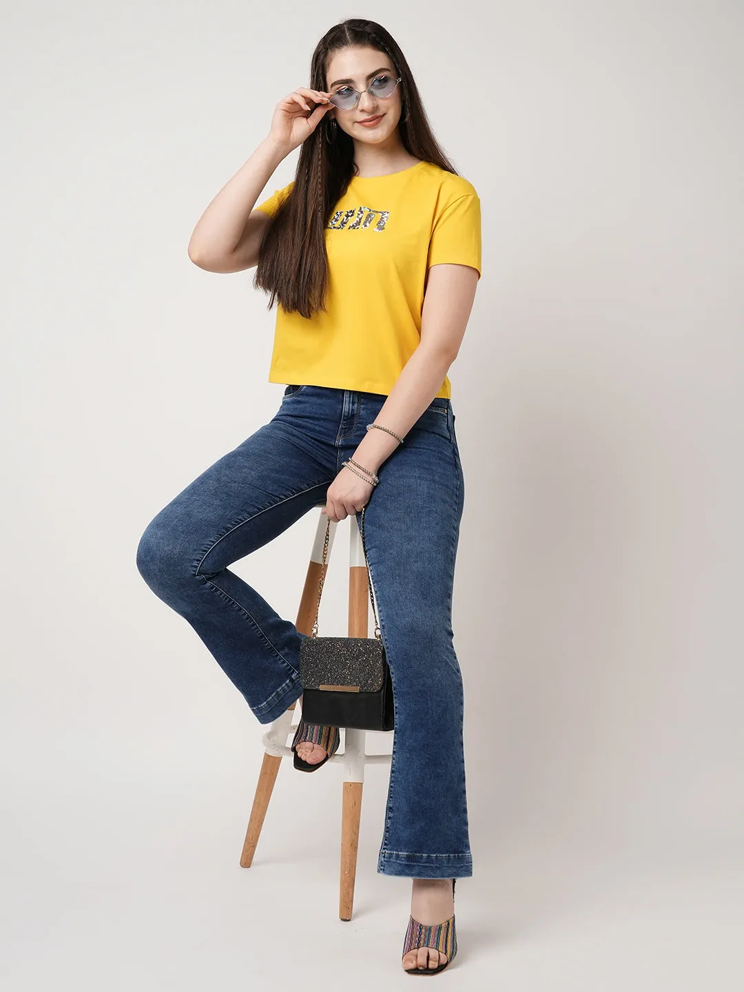 Women High-Rise Flare Jeans