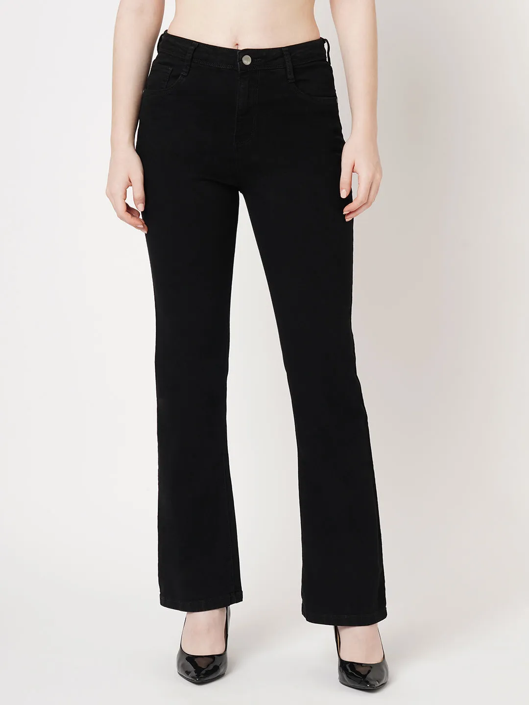 Women High Rise MINI FLARE Jeans